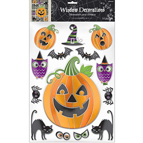 Halloween Decor Witch Hands Window Cling 5-Pack CGSignLab 24x24 