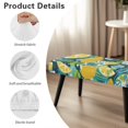 thumbnail image 6 of Whosucclay Lemon Palm Leaves Print Stretch Dining Bench Cover Scratchproof Bench Seat Cushion Covers Easy to Clean Bench Protectors Breathable Bench Chair Slipcovers for Hotel, Party, 6 of 7