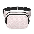 thumbnail image 1 of Fotbe Cow 1 Cangurera Cuadrada con Estampado de Doble Capa, Bolsa de Cintura Ajustable Mini para Hombres y Mujeres, 1 of 9
