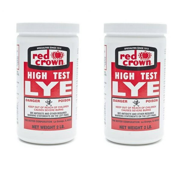 Red Crown Lye 2 lbs (2 Pack) High Test Lye for Making Awardwinning Handcrafted Soaps