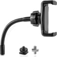 thumbnail image 1 of JCTRIWAY Soporte para teléfono con luz de anillo, soporte universal para teléfono con anillo de luz con adaptador de 1/4 y zapata, soporte flexible para teléfono para anillo de luz y soporte para tríp, 1 of 5