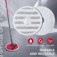thumbnail image 5 of 2Pcs Mop Head Replacement for Vileda Spin and Clean Mop, 9.25 Inch Washable and Reusable Microfiber Mop Pads Compatible with Vileda Spin Mop and Bucke, 5 of 5