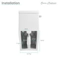 thumbnail image 5 of Swiss Madison Sublime II One-Piece Round Ceramic Toilet Side Flush 1.28 GPF, 5 of 13