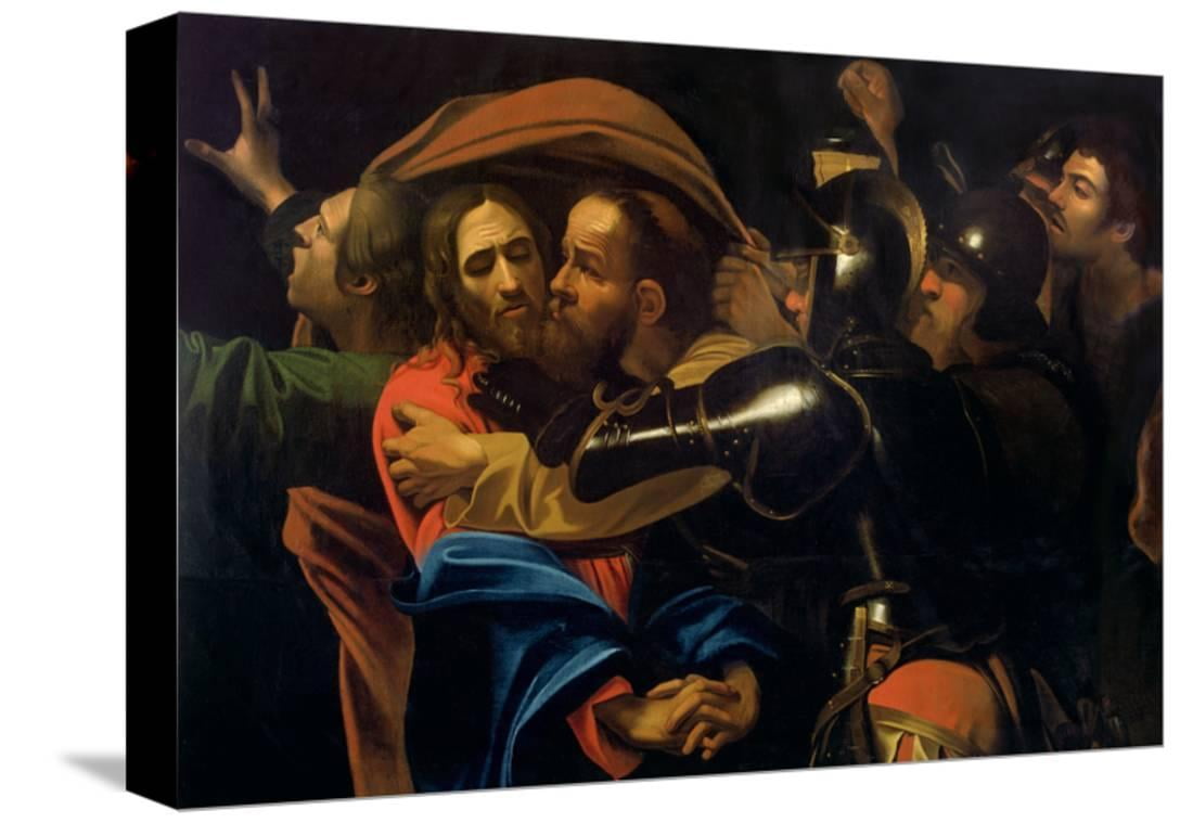 The Taking of Christ, Figurative Religion Gallery-Wrapped Canvas Print ...