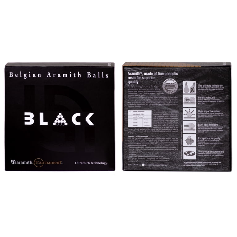 Aramith, Billiard Balls, TV Scratch Resistant Black, 16 ct, Brown