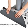 thumbnail image 3 of White Cow Moo Pattern Hot Yoga Mat Towel Non Slip for Hot Yoga - Quick-Drying Yoga Mat Cover with 4 Corner Pockets with Travel Bag - Hot Yoga Towel Non Slip Grip Moisture Wicking Sweat 70"x26", 3 of 6