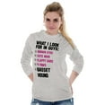 thumbnail image 3 of What I Look In Guys Basset Hound Dog Women's Long Sleeve T Shirt Brisco Brands S, 3 of 6