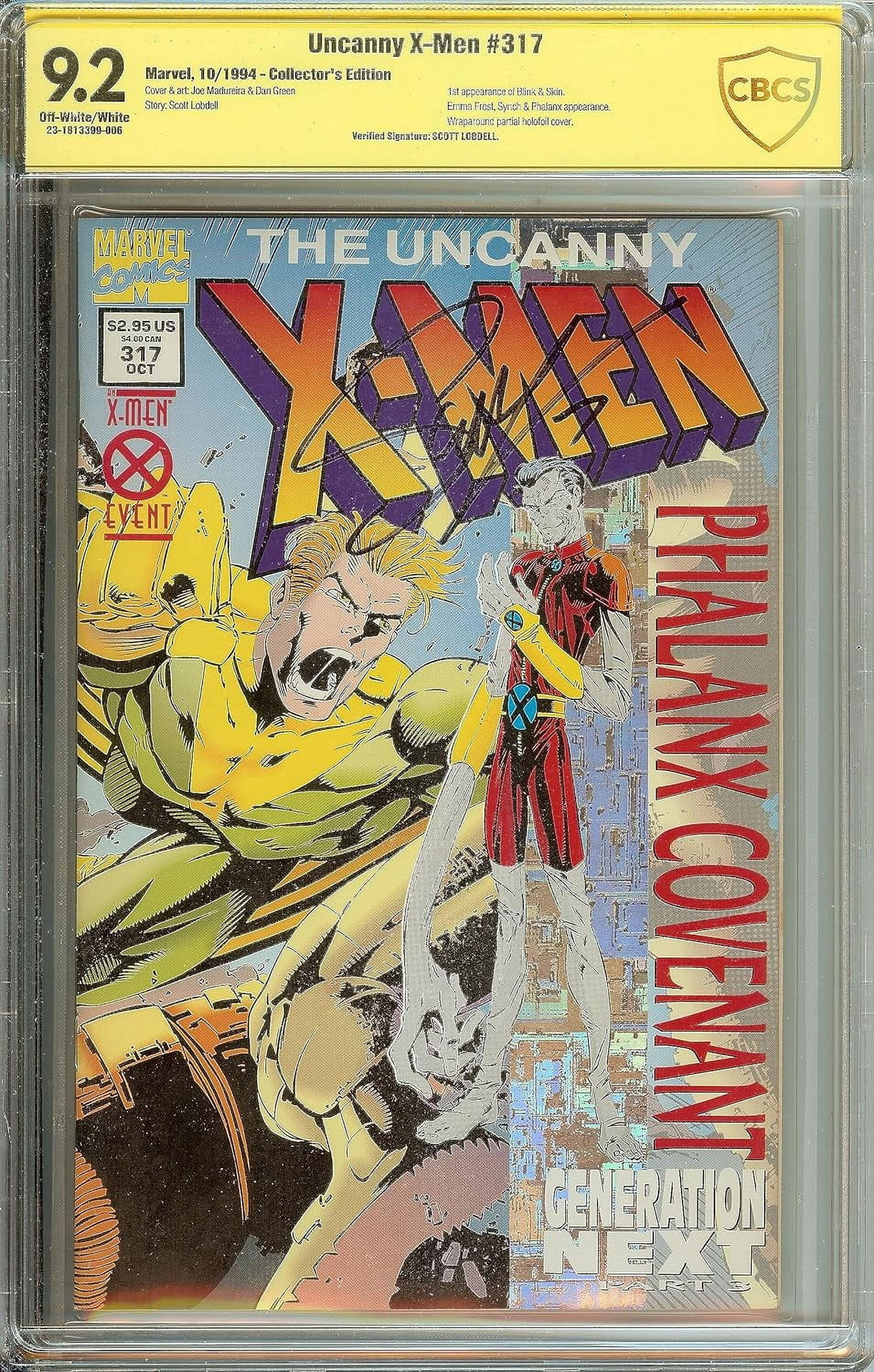 Uncanny X-Men #317 NM Signed