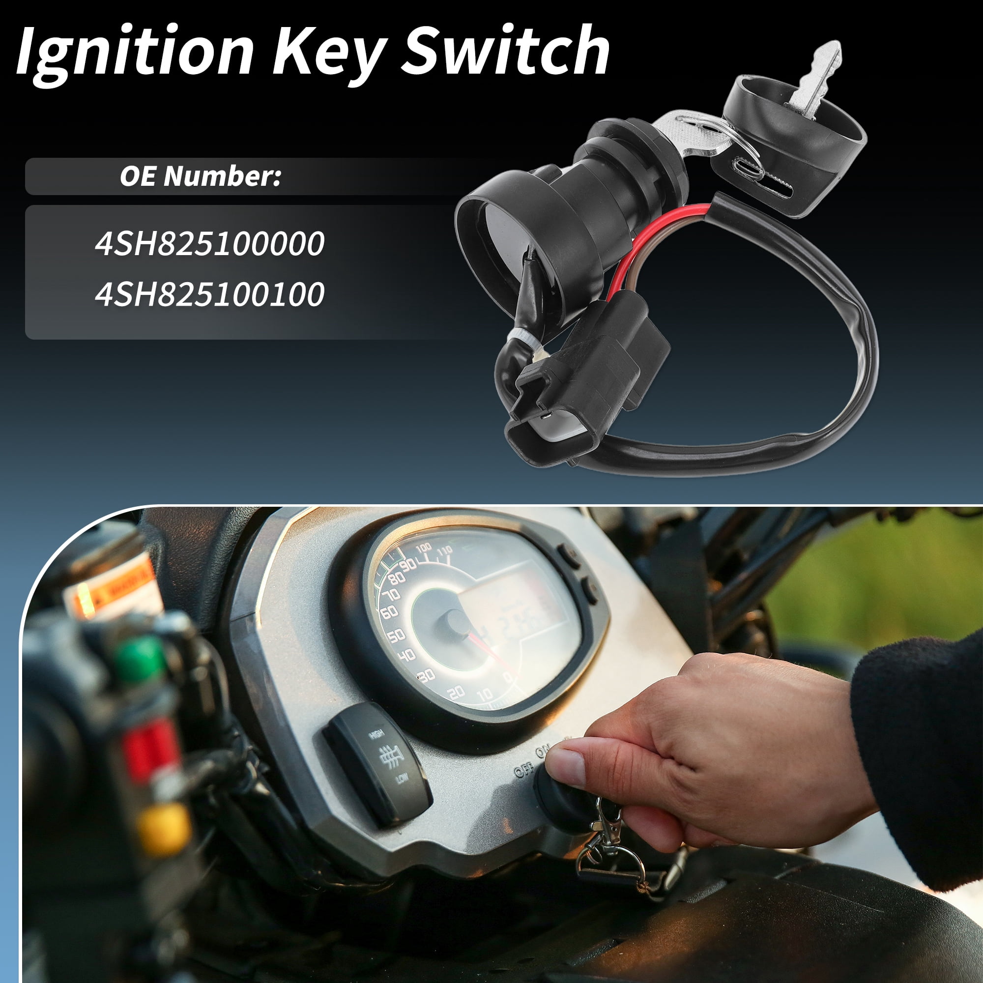 Unique Bargains For Yamaha Ignition Key Switch for Big Bear 400 and Raptor 700 Series