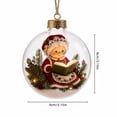 thumbnail image 2 of 3D Lighted Christmas Ball Ornament, Button Battery Hanging Light for Christmas Tree Decor, Window, Mantel, Holiday Gift, 2 of 8