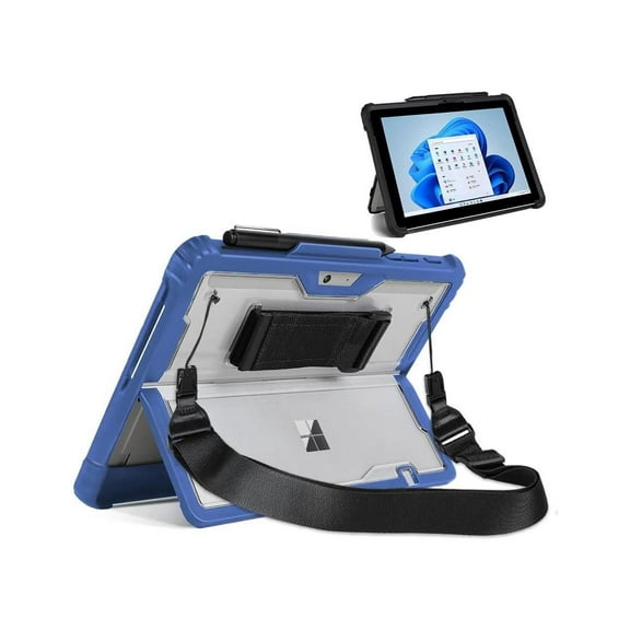 Shockproof Protective Case for 13 inch Microsoft Surface Pro 10 2024 / Surface Pro 9 2022 with Stand, Hand/Shoulder Strap Strap, Pen Holder