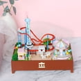 thumbnail image 1 of Wooden Doll House Kit Amusement Park Roller Coaster Music Box Miniature With Furniture Dollhouse Toys For Children Xmas Gift heqiyong LED, 1 of 2