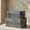 Gray, variant on Decorative Storage Boxes with Lids - Set of 2 Beautiful Fluted Photo Organizer Bins for Your Home Bookshelf Decor to Safely Store Your Documents, Memory Box Items and Other Keepsakes in Style