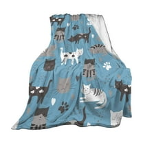 EUDIDV Cooling Blanket Thermal Blanket;Cute Cats Pattern Blanket Soft And Comfortable Multifunctional Home Furnishings Suitable For Sofas Beds And Travel As A Gift