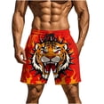 thumbnail image 2 of Kakii Men's Novelty Beach Shorts Quick Dry Swimwear Sports Running Swim Board Shorts, 2 of 8