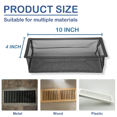 thumbnail image 2 of Floor Register Trap, AirVent Filter Mesh Catcher, Vent Screen Net Keeps Bugs, Coins, Pet Hair, Food Out (4x10In/12Pack), 2 of 7