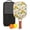 Brick-red, variant on Pickleball Paddles Set Of 1, Fiberglass Surface, Daisy Floral Print, 1 Paddle, 2 Balls & Bag