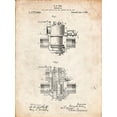 thumbnail image 2 of Borders, Cole 12x14 White Modern Wood Framed Museum Art Print Titled - PP835-Vintage Parchment Ford Carburetor 1916 Patent Poster, 2 of 4