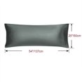 thumbnail image 6 of Unique Bargains 2 Pack Polyester Satin Body Pillow Cover 20" x 54" Gray, 6 of 7