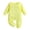 Yellow, variant on Dakiuu Baby Boys Girls Footless Long Sleeve Cotton Jumpsuit Bodysuit Romper 0 24M