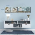 thumbnail image 6 of Wexford Home Teal Barn Wall Art Oil Painting 32 x 32 inches Set of 4 Barnhouse Pictures Prints for Farmhouse Cabin Home Vacation House, 6 of 11