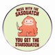 thumbnail image 1 of Broches de aleación con divertidos dibujos animados de Sasquatch Stabsquatch, 1 of 3