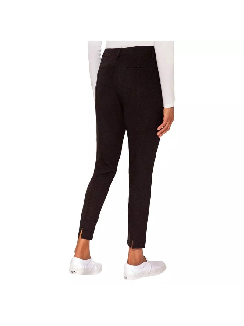 Mario Serrani Women's Textured Pull On Pants, Green, Small