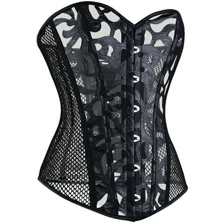 

LEAPAIR Women s Waist Cincher Overbust Corset Bustier Bodyshaper