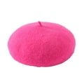 thumbnail image 2 of Fvsianol Wool Beret Warm Winter Beret Women Winter Beret Vintage Style Thick Knitted Sweet Dome Hat for Party Prom, 2 of 8