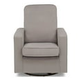 thumbnail image 6 of Pemberly Row Fabric Swivel Glider Rocker Chair in Cloud Gray, 6 of 10