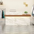 thumbnail image 4 of Lectern Barbershop Reception Desks Bar Counter Hotel Luxury Modern Reception Desks Table Office Escritorios De Oficina Furniture My Lux Decor Round, 4 of 7
