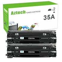 Aztech 35A Toner Cartridge Compatible for HP 35A CB435A for HP LaserJet P1005 P1006 P1007 P1008 P1009 Printer Ink (Black, 2-Pack)