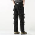 thumbnail image 6 of ZGstore Men's Straight Leg Outdoor Casual Trousers With Multiple Pockets And Loose Work Pants Nonslip Band, 6 of 6