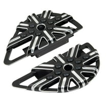 Arlen Ness 10-Gauge Black Passenger Floorboards (06-863)