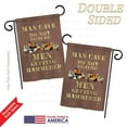 thumbnail image 3 of Breeze Decor - Man Cave Men Getting Hammered Inspirational - Everyday Expression Impressions Decorative Vertical Garden Flag 13" x 18.5" Printed In USA, 3 of 4