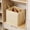 Beige2#, variant on Foldable Hanger Organizer with Portable Handle, Closet Storage for Home Organization and Travel, Space Saving Hanging Clothes Rack for Wardrobe, Clothes Hanger Holder for Garment and Accessory