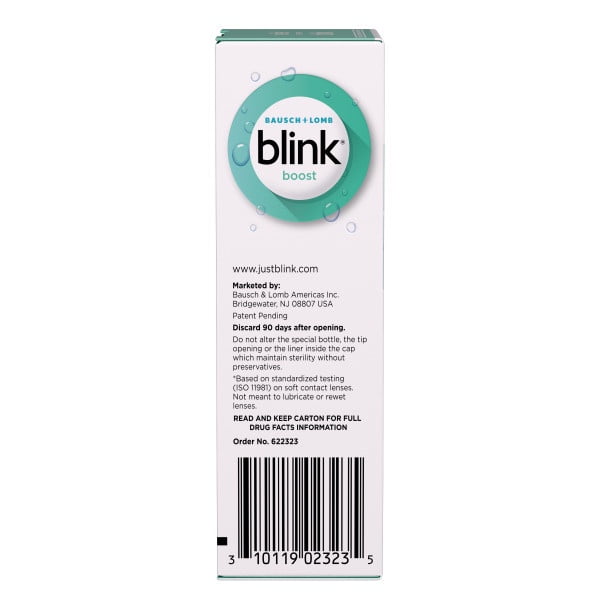 3 Pack - Blink Boost Preservative-Free Lubricating Eye Drops, Eye Care Drops for Dry Eyes, Instant Moisture for Dry Irritated Eyes & Comfort Throughout the Day, Contact Lens Friendly, 10 mL