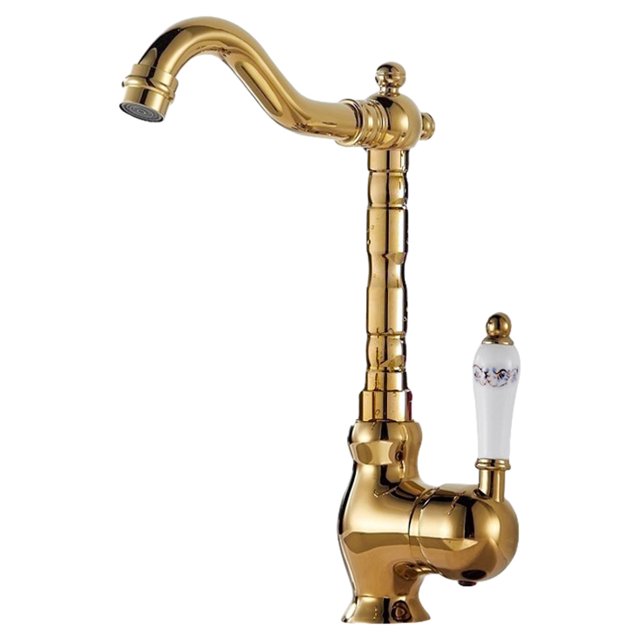 Grifo de lavabo retro, grifo mezclador antiguo, grifo mezclador para lavabo, grifo mezclador para fregadero, grifo de baño alto de un solo orificio