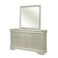 thumbnail image 2 of Emelina Philip Champagne Sleigh Bedroom Set Special Queen 6 Piece: Bed, Dresser, Mirror, 2 NightStands, Chest, 2 of 13