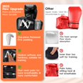 thumbnail image 4 of Guantes de boxeo ZERUIDM Kids, 6 oz, piel sintética, malla ventilada, 4 of 8