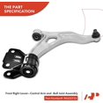 thumbnail image 3 of A-Premium Front Right Lower Control Arm, with Ball Joint & Bushing, Compatible with Ford Focus 2012-2018, C-Max 2013-2018, Replace # K622753 522-814, 3 of 7