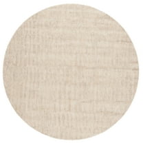SAFAVIEH Ebony Devereux Distressed Area Rug, Beige, 6' x 6' Round