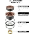 thumbnail image 5 of Copper Kitchen Sink Drain Kit 3 1/2 Sink Strainer for Kitchen Sink with Stainless Steel Strainer Stopper Drain Assembly Basket Strainer Fit Standard Sink Drain Hole(Antique Copper), 5 of 11
