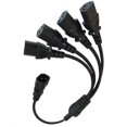 thumbnail image 4 of CIYISON Single C14 to Multiple C13 Power Wire Y Type Splitter Adapter Cable Extension Cord for Computer, Monitor, Scanner UPS, 4 of 16