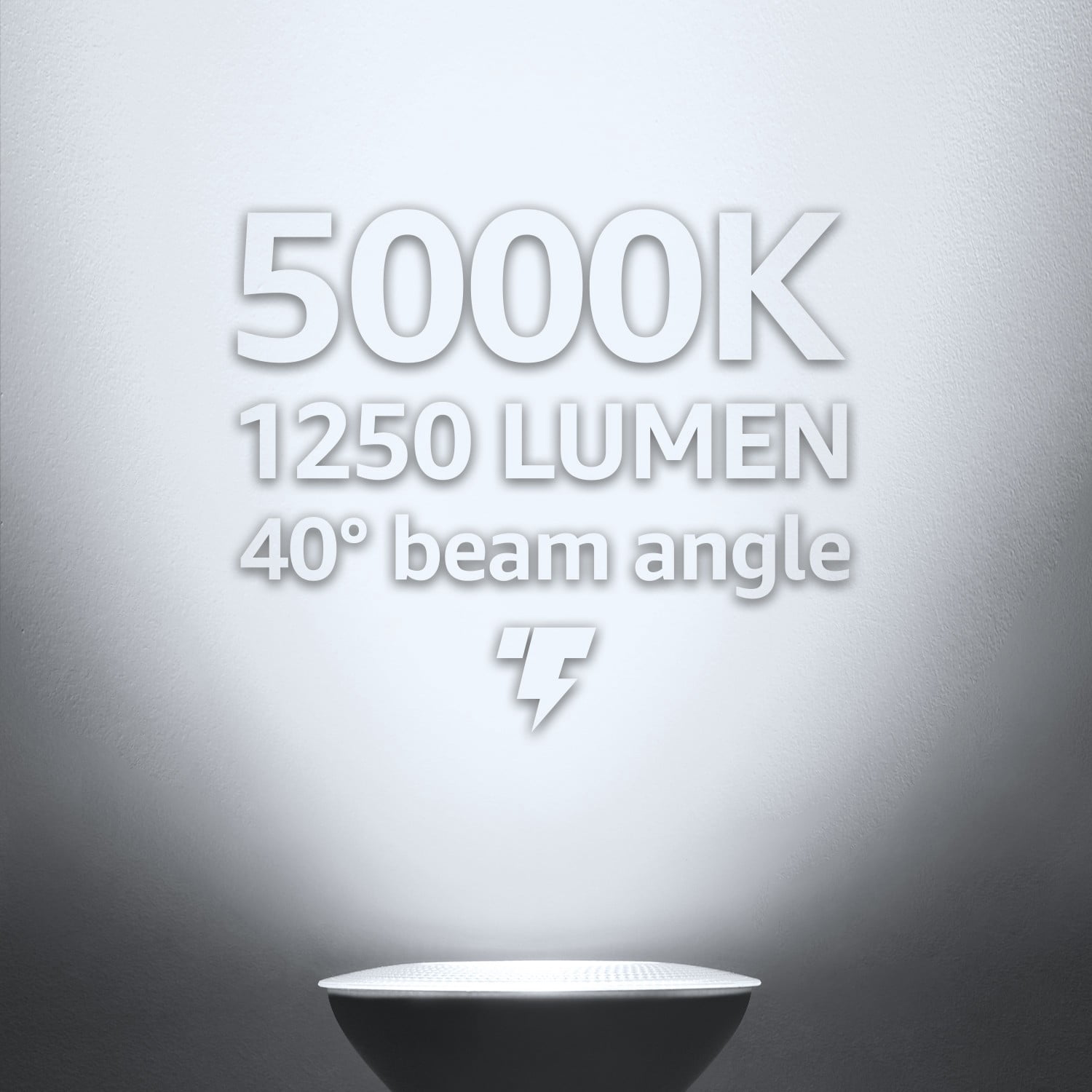 12 Pack 15W PAR38 Dimmable LED Spotlight Bulb, 120W Eqv., 1250lm, UL & Energy Star Listed, 5000K Daylight, E26 Standard Base, for 6 Inch Recessed Can Trim