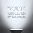 thumbnail image 4 of 12 Pack 15W PAR38 Dimmable LED Spotlight Bulb, 120W Eqv., 1250lm, UL & Energy Star Listed, 5000K Daylight, E26 Standard Base, for 6 Inch Recessed Can Trim, 4 of 7