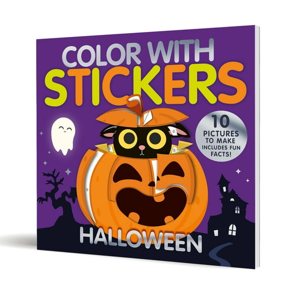 Color with Stickers Color with Stickers: Halloween: Create 10 Pictures with Stickers!, (Paperback)