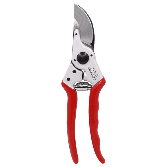 Zenport QZ411 Professional Bypass Pruner, 8.25-Inch, 1-Inch Cut, 2 Inch Blades, Red