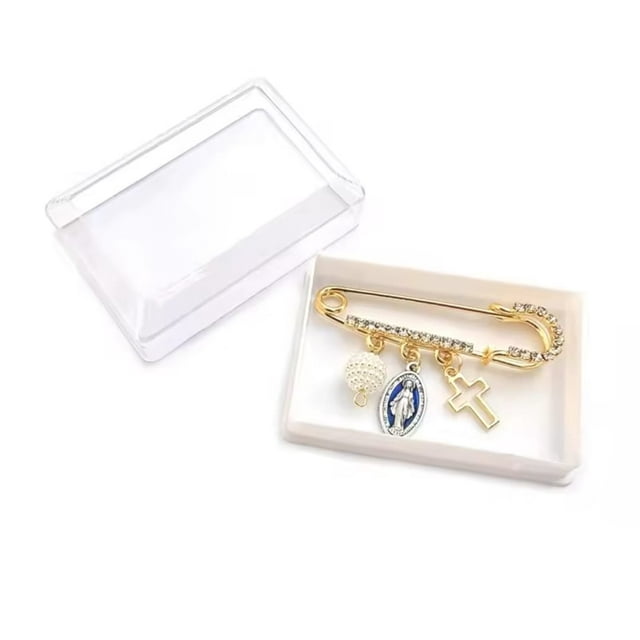 Segurito de Proteccion de embarazada, segurito para bebe, Virgen Milagrosa Medalla