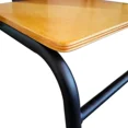 thumbnail image 3 of Sillas metálicas para restaurante, cafetería o comedor modelo Nisso con asiento de madera respaldo de Metal con tubo color Negro Moblibar Moderno, 3 of 5